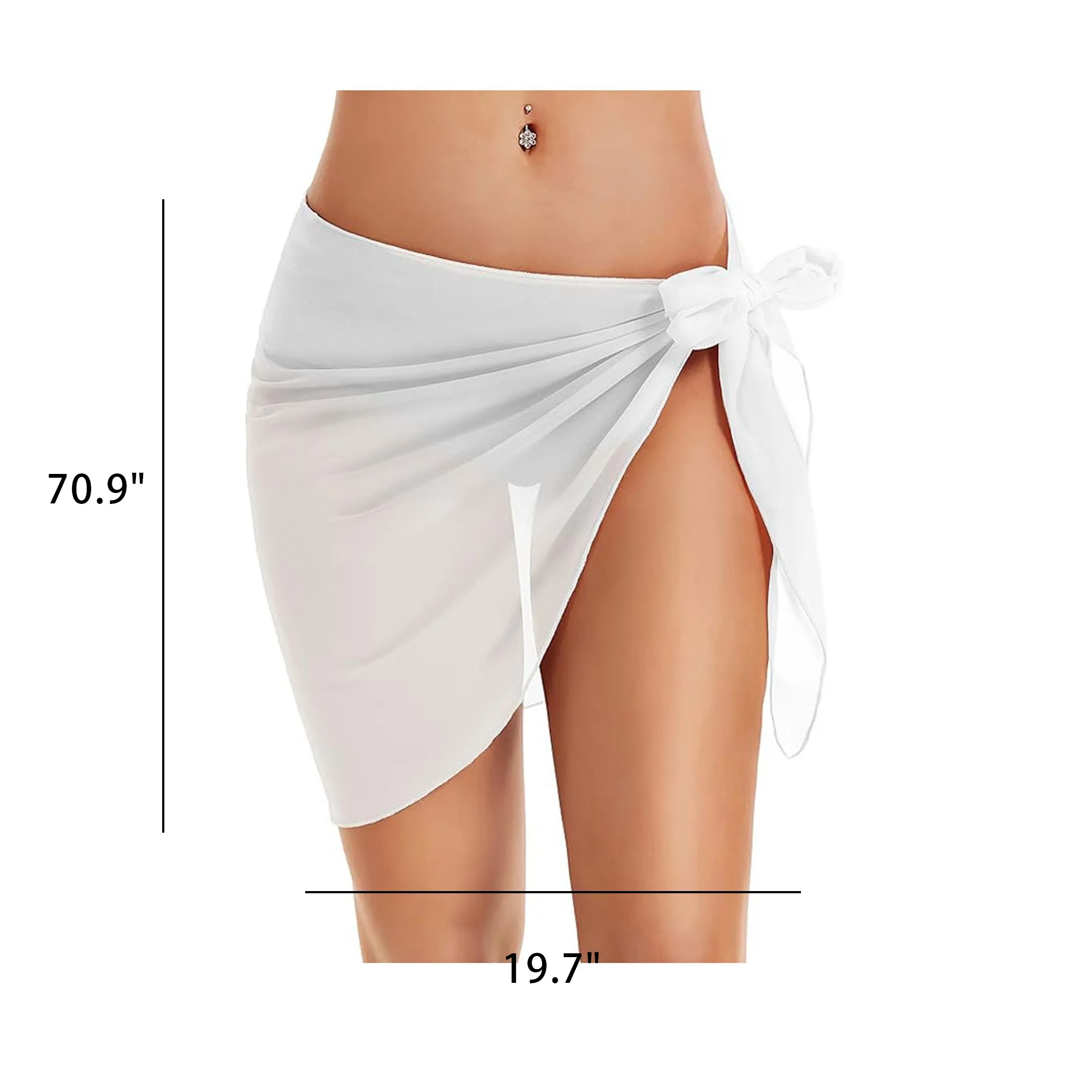 Womens Beach Bikini Wraps Short Sarongs 5