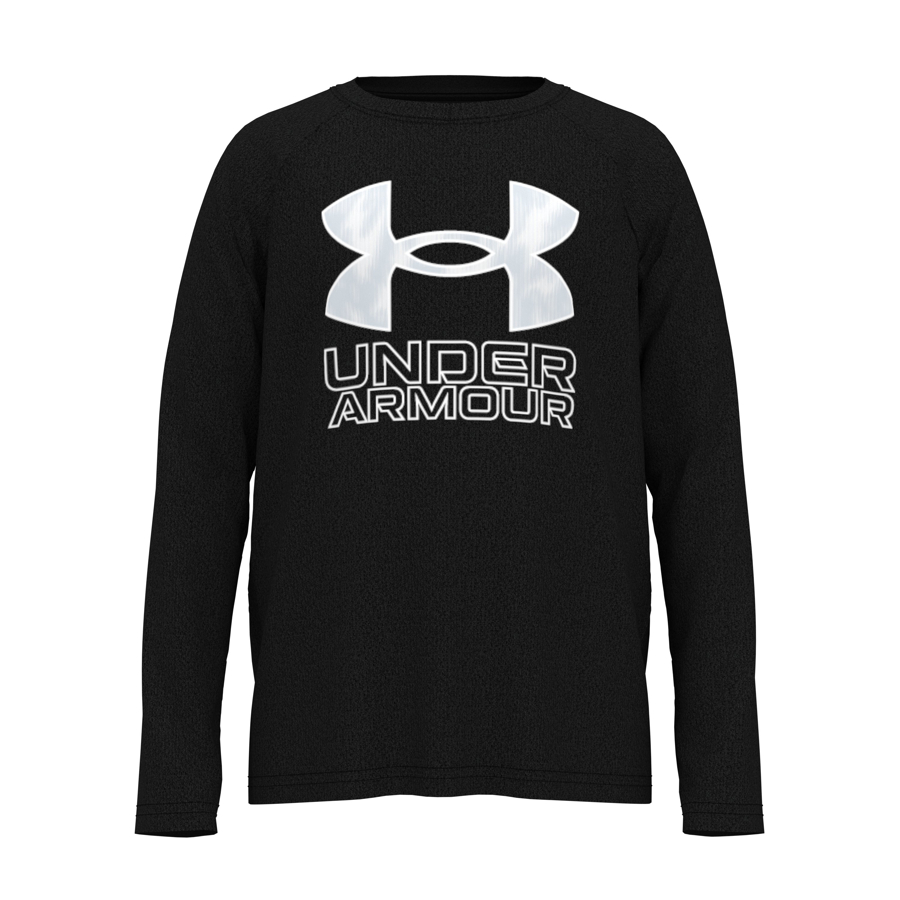 Boys' UA Tech Big Logo Print Fill Long Sleeve 5