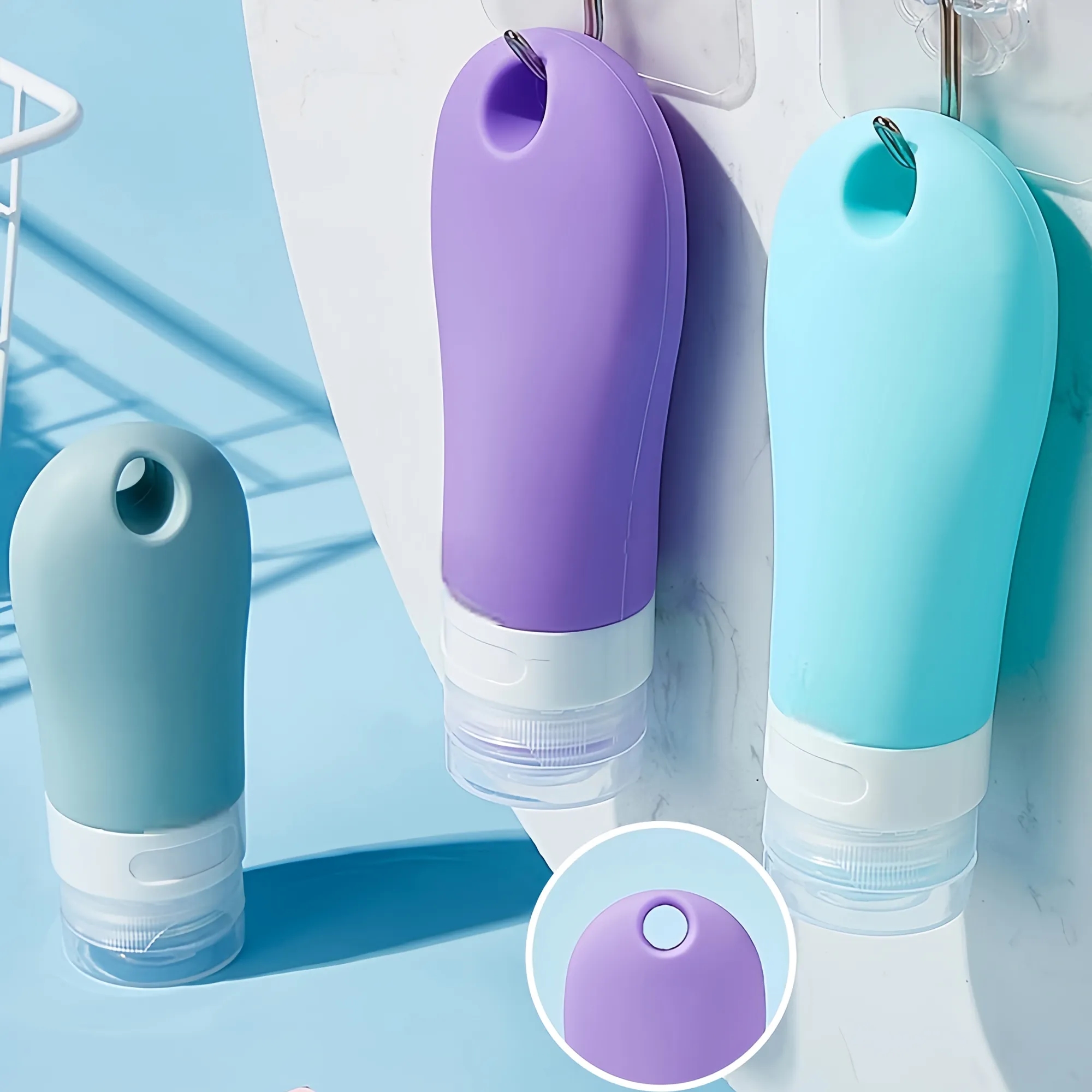 Silicone Squeeze Dispensing Bottle Set Free Shipping 5