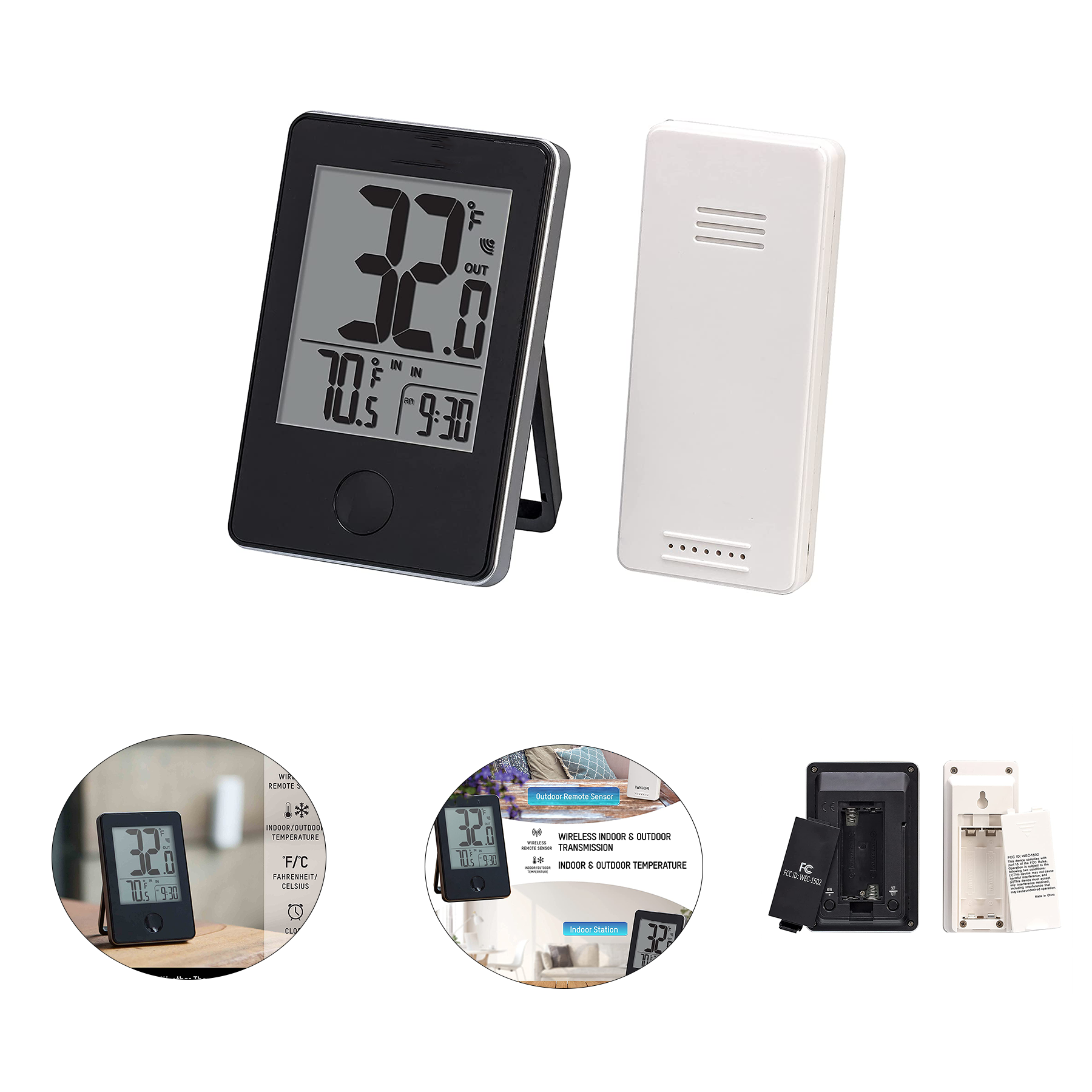 Wireless Digital Indoor Outdoor Thermometer 1
