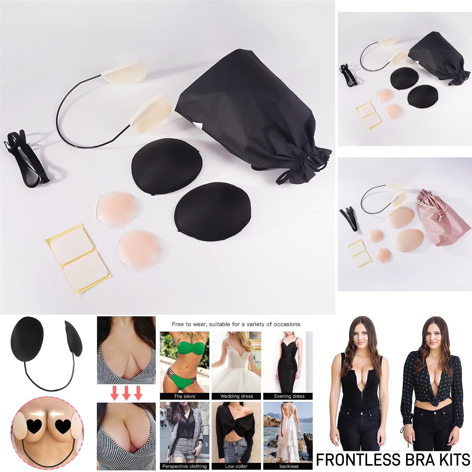 Push up Frontless Bra Kit 2