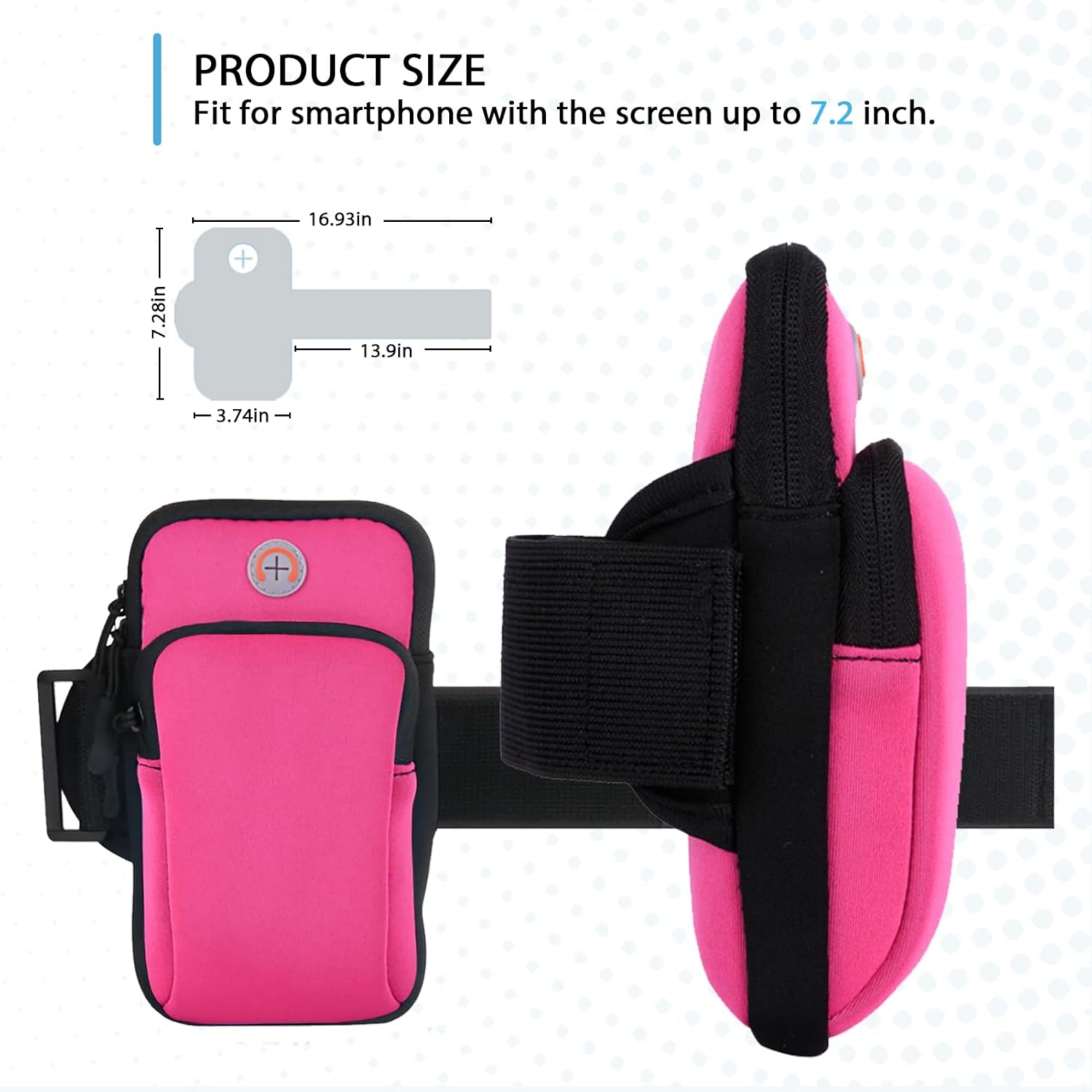 Running Armband Phone Holder, custom sports ball with logo imprint 2