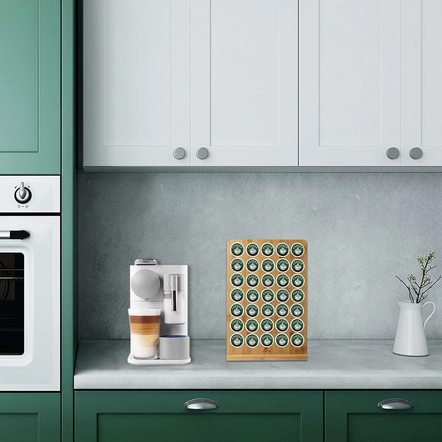 Bamboo Coffee K-Cups Pods Organizer 3