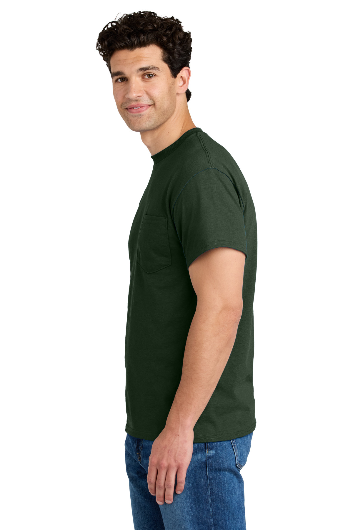 Gildan - DryBlend 50 Cotton/50 Poly Pocket T-Shirt. 8300 33