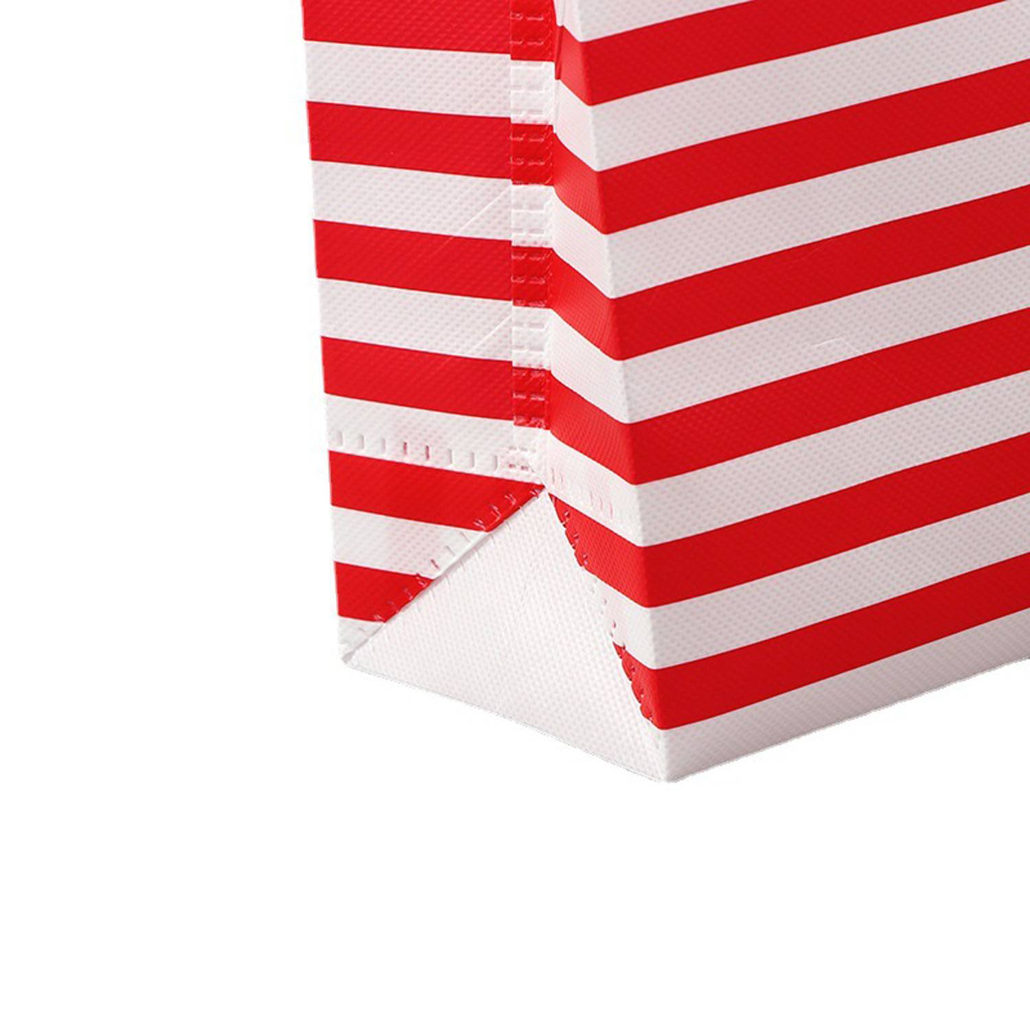 Non-Woven Horizontal Stripe Tote Bag 2