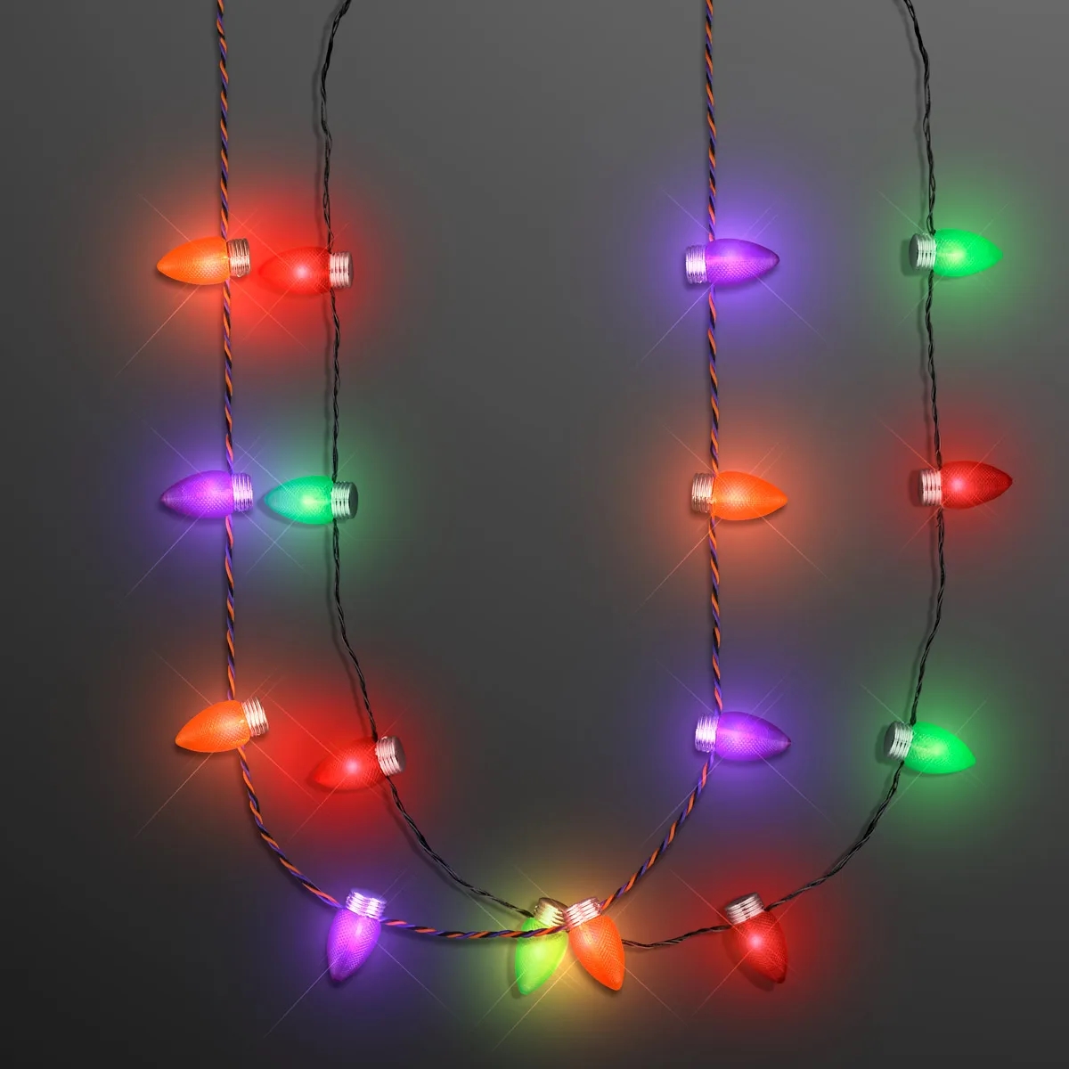 Holiday Light Necklaces With 1" Bulbs 1