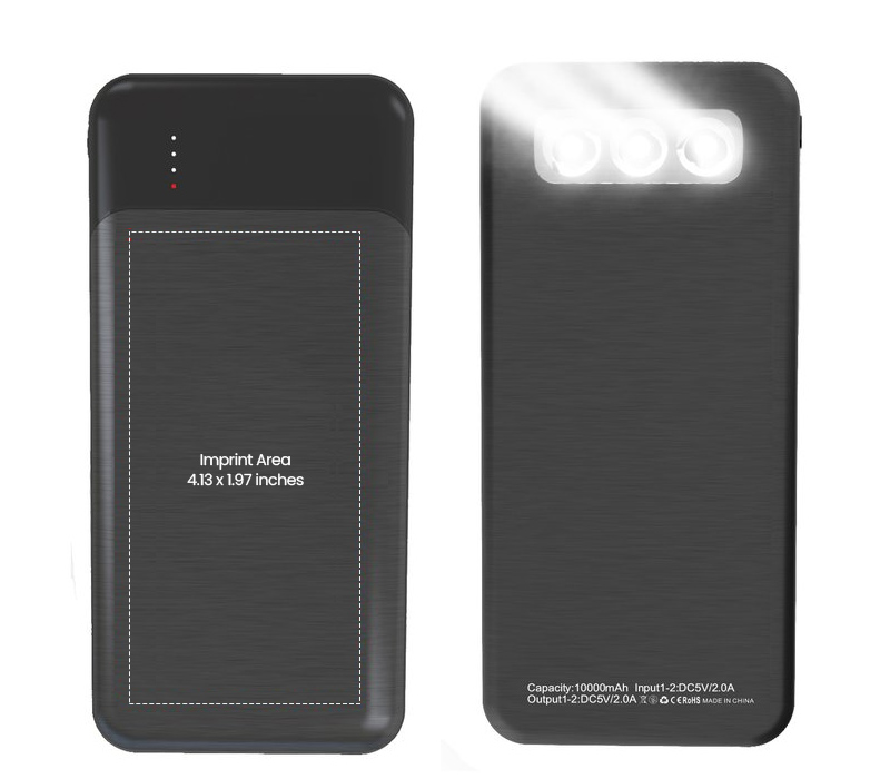 Portable Power Bank with Flashlight - 10000 mAh 6