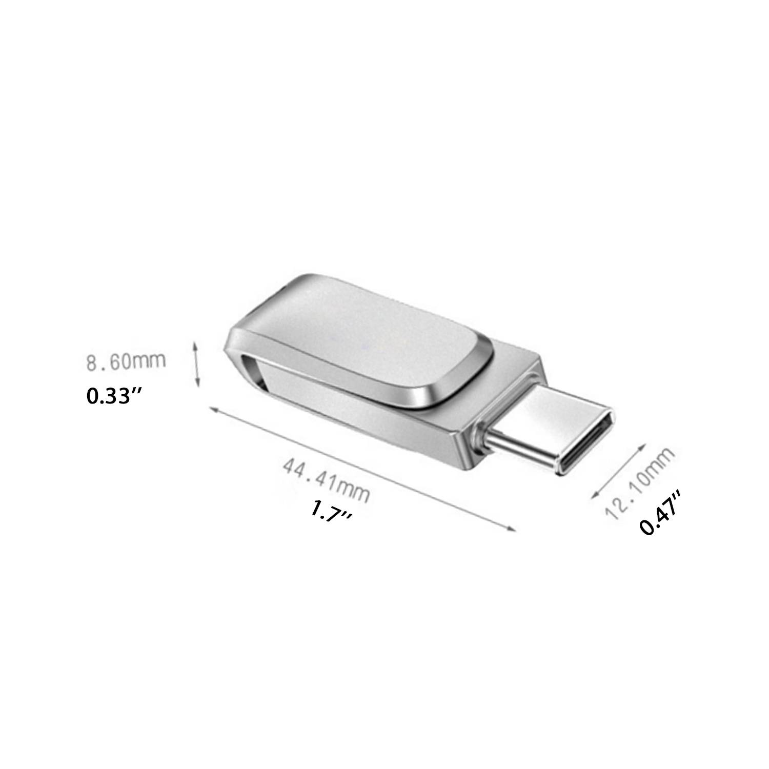 64GB Reversible USB Flash Drive 3