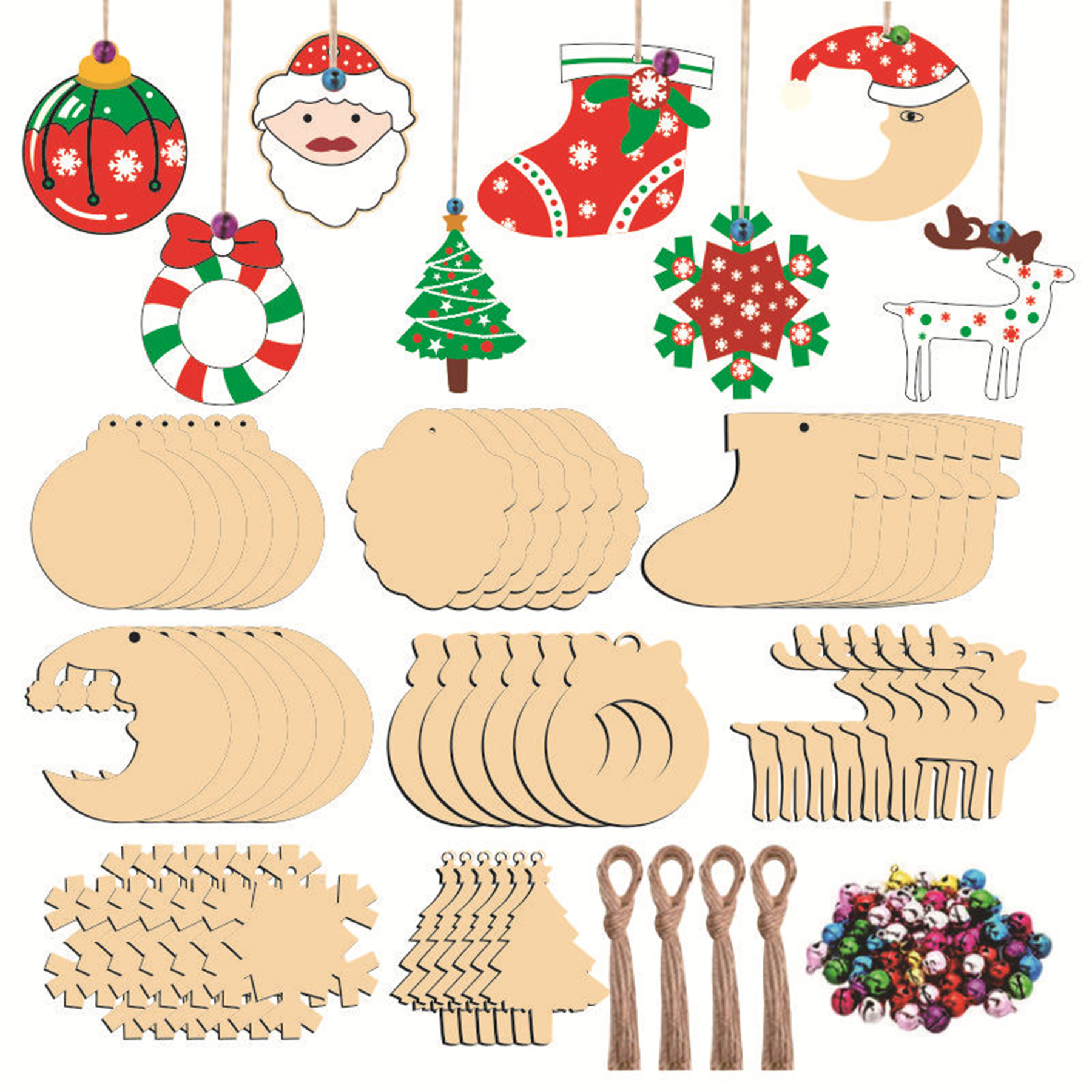 Christmas Wooden Ornaments 3