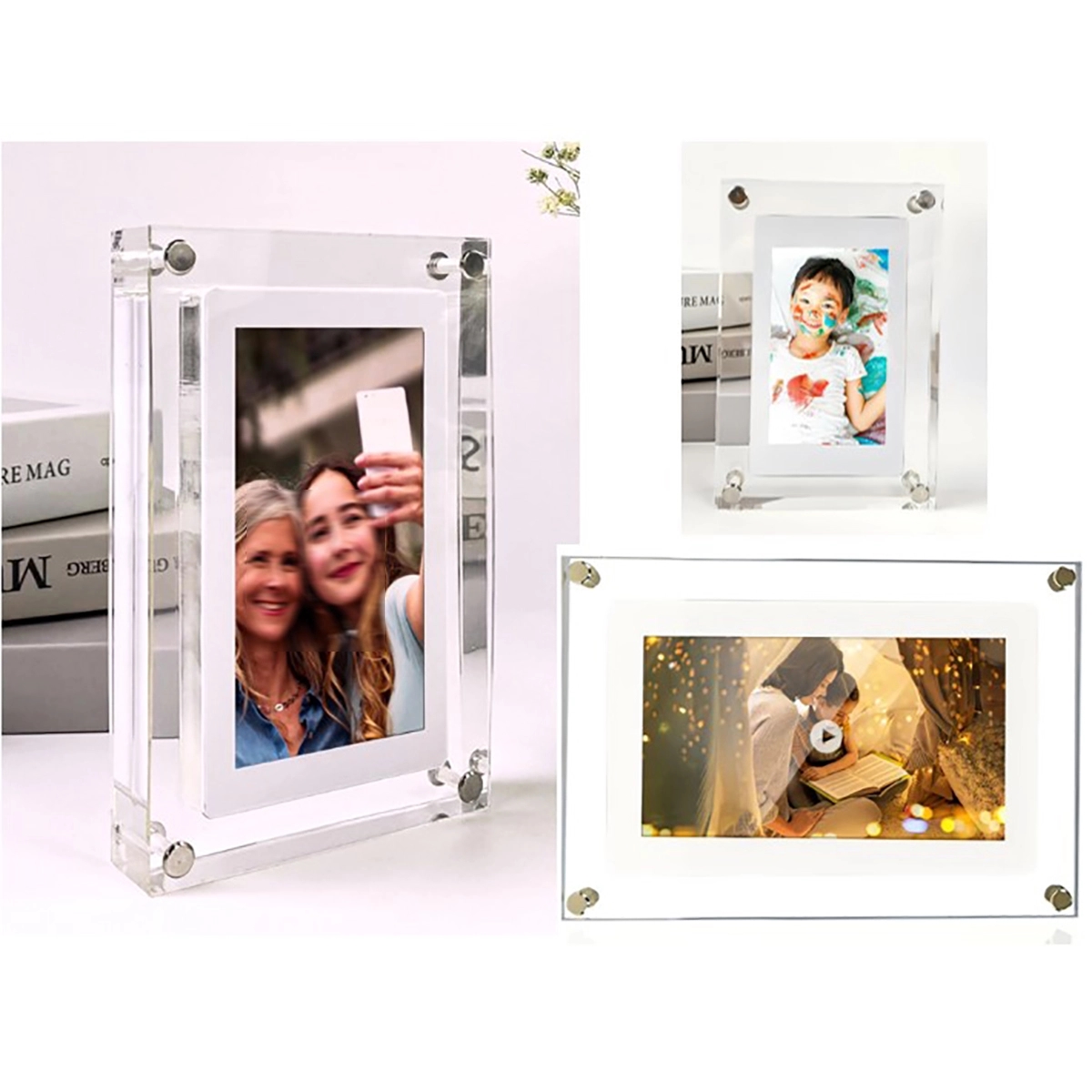 Acrylic Digital Picture Frame 7Inch 2