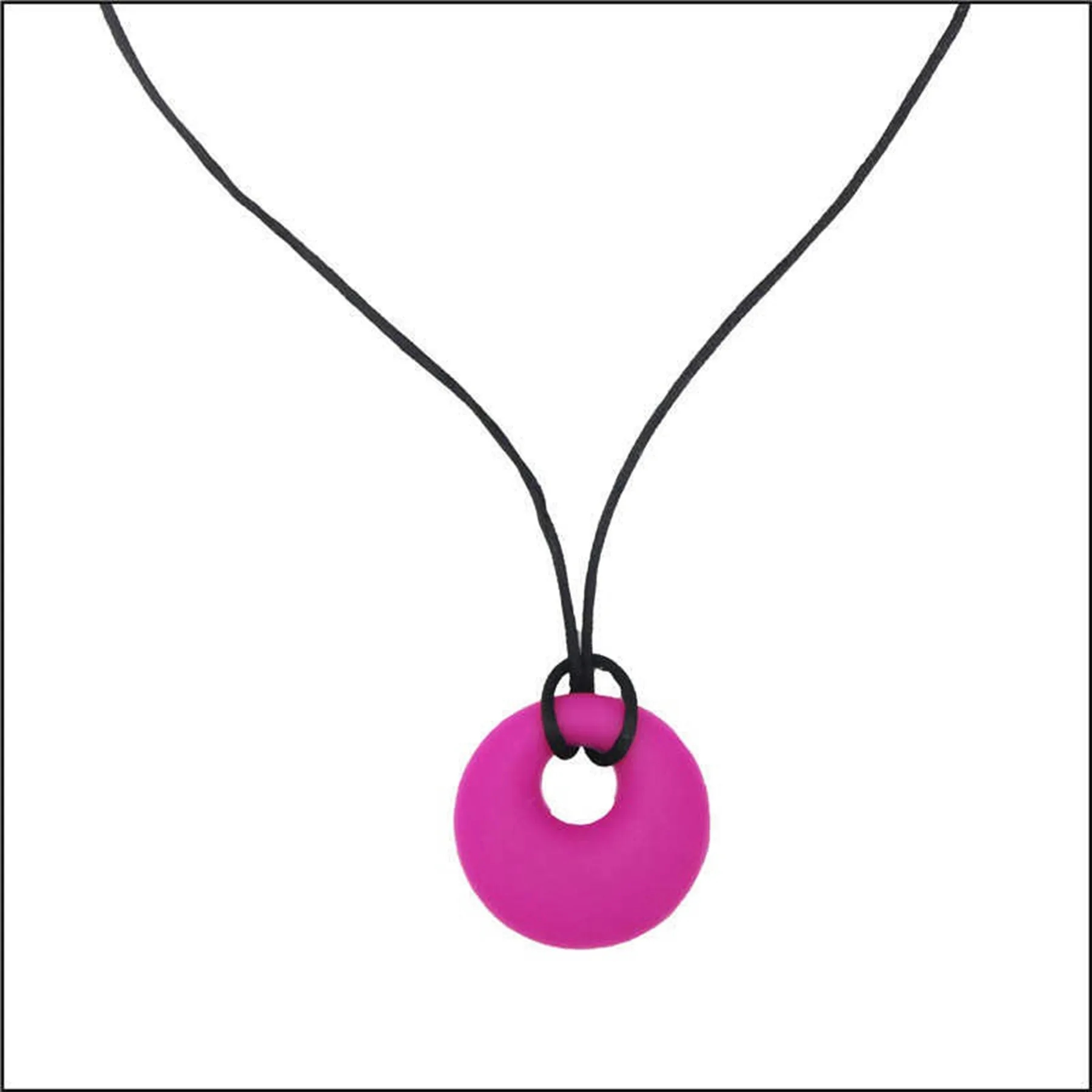 Round Silicone Chewy Toy Pendant 8