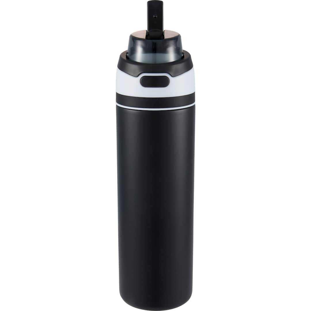 Elvin 28oz Recycled Stainless Flip Straw Bottle, custom water bottle with logo imprint 197