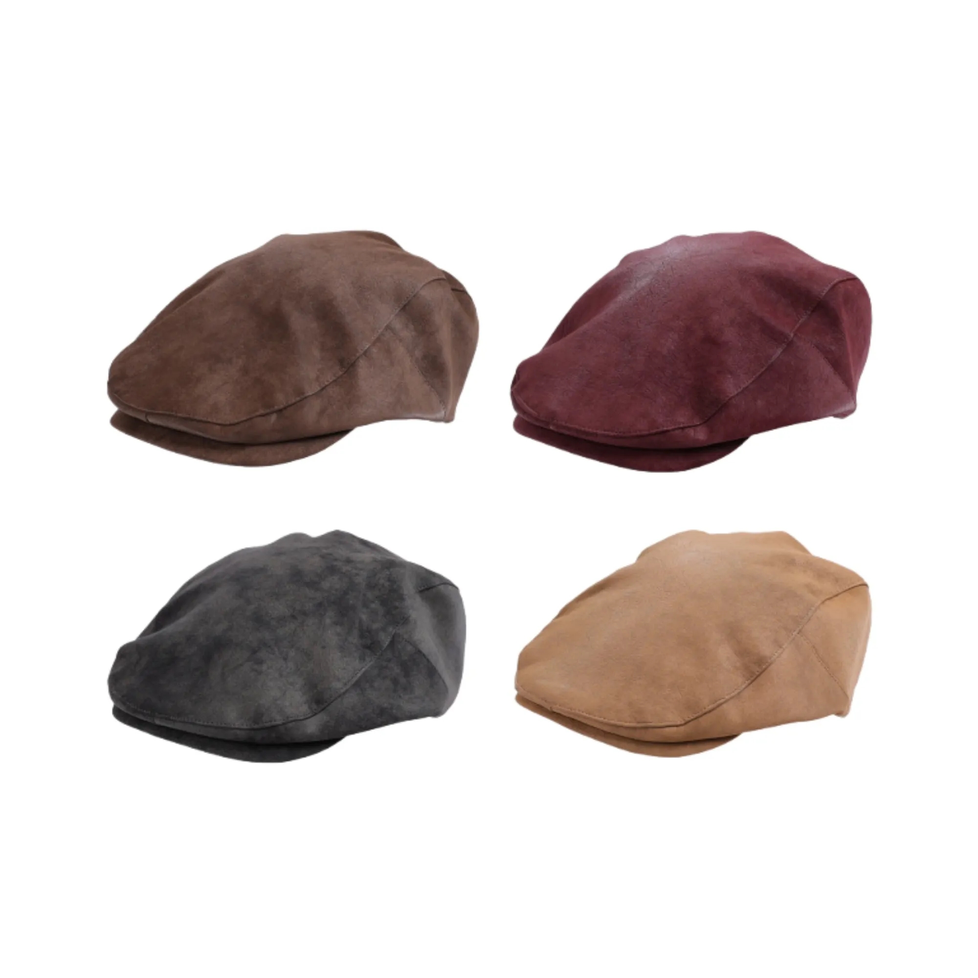 Unisex Beret Hat Artistic Flat Round Cap For Autumn Winter 5