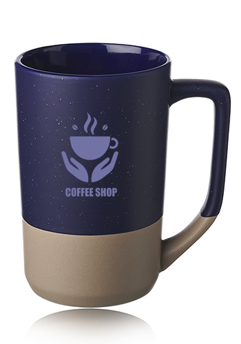 17 oz. Speckle Glazed Two Tone Ceramic Mugs 2