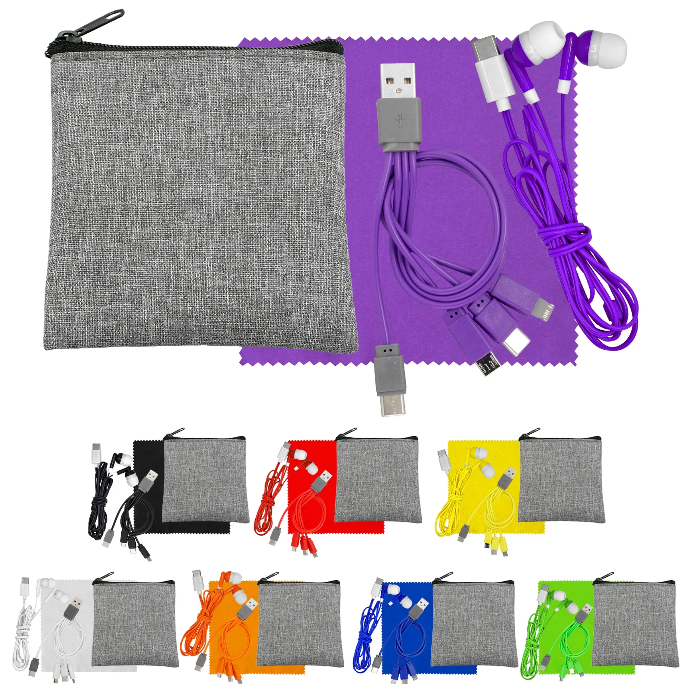RECYCLED COLORFUL TRAVEL KIT 13