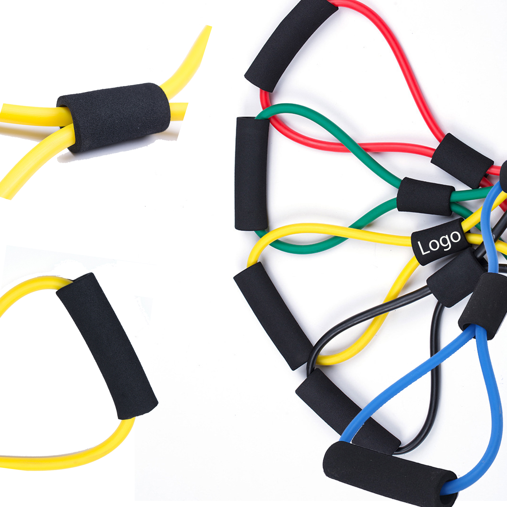 8 shape Yoga Fitness Resistance Band Elastic Pull Rope 3