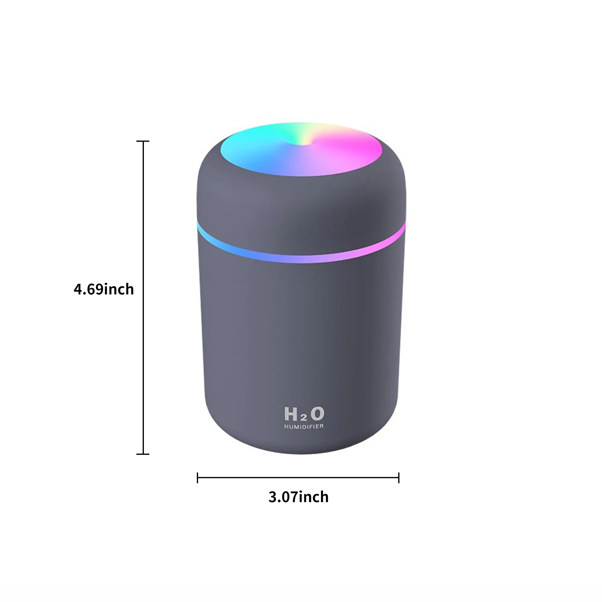 Ultrasonic Humidifier with 300ml Capacity and Two Modes 3
