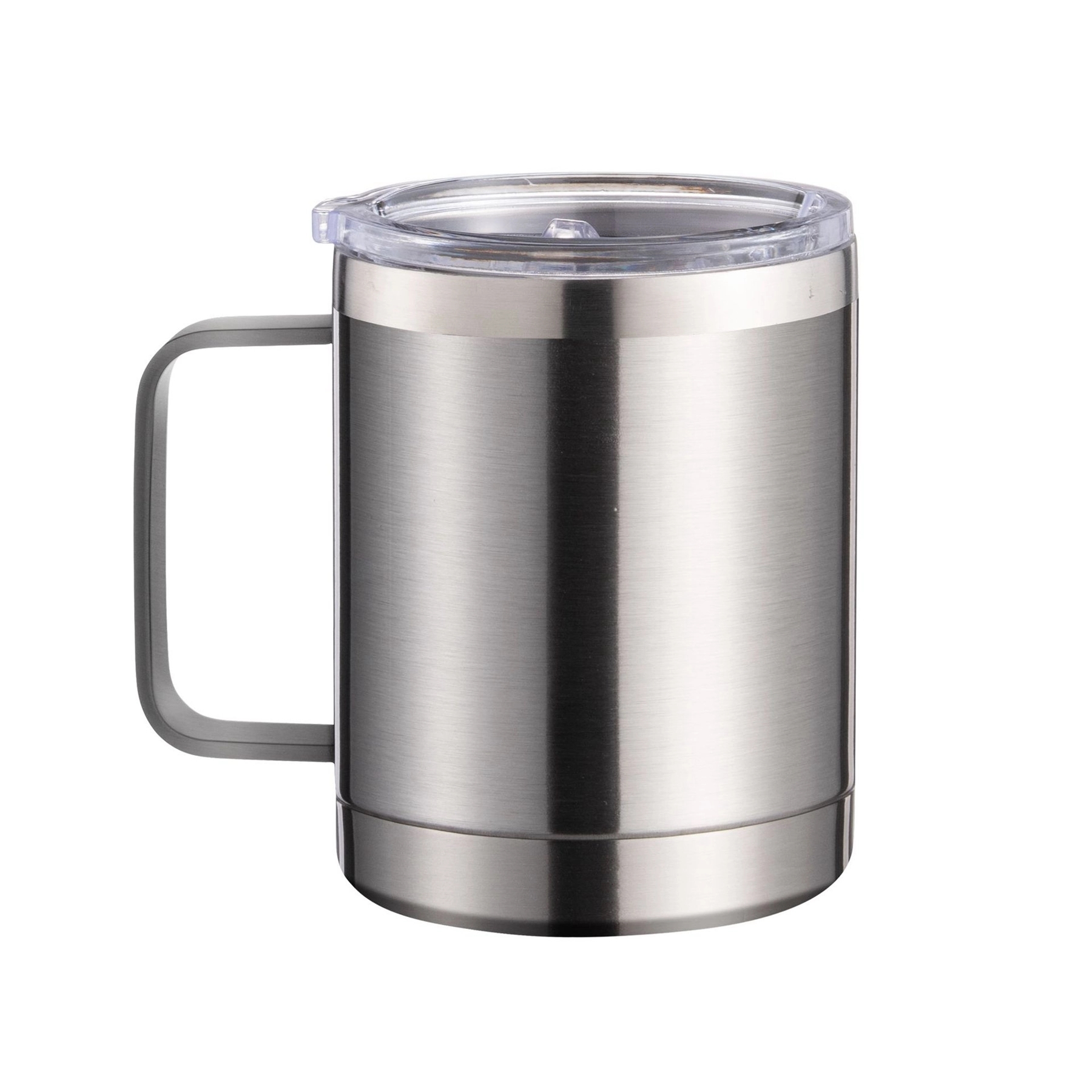 10 OZ. Double Wall Vacuum Coffee Mug with Handle & Lid 3