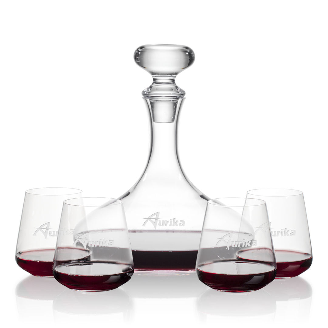 Stratford Decanter & Breckland Stemless Wine 1