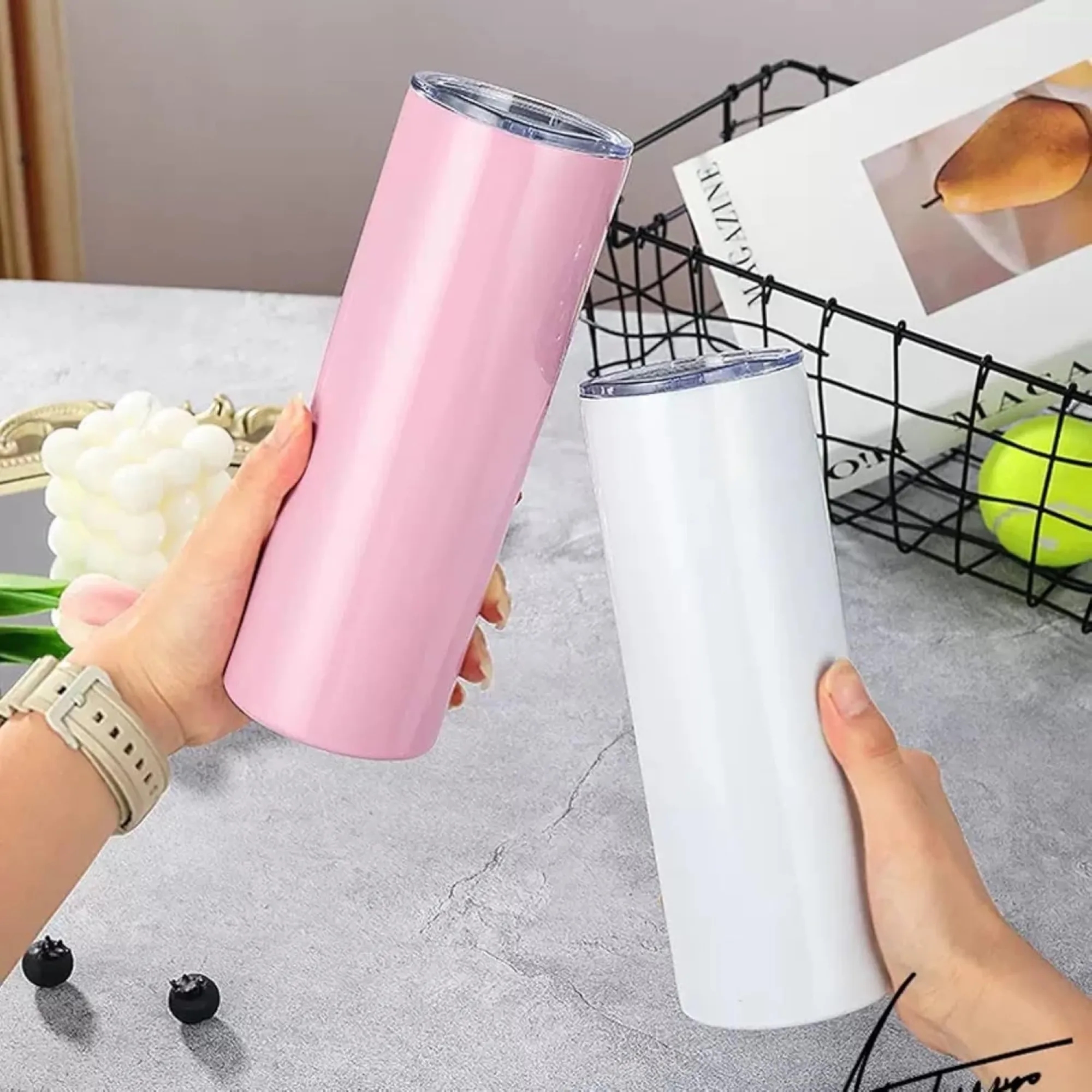20oz Stainless Steel Straw Lid Insulated Cup 5