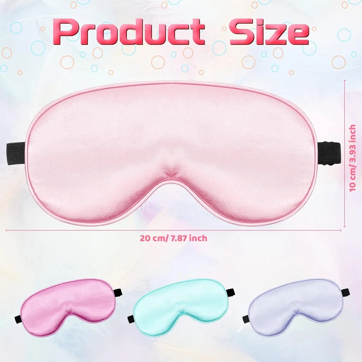Adjustable Strap Lightweight Silk Eye Mask 1