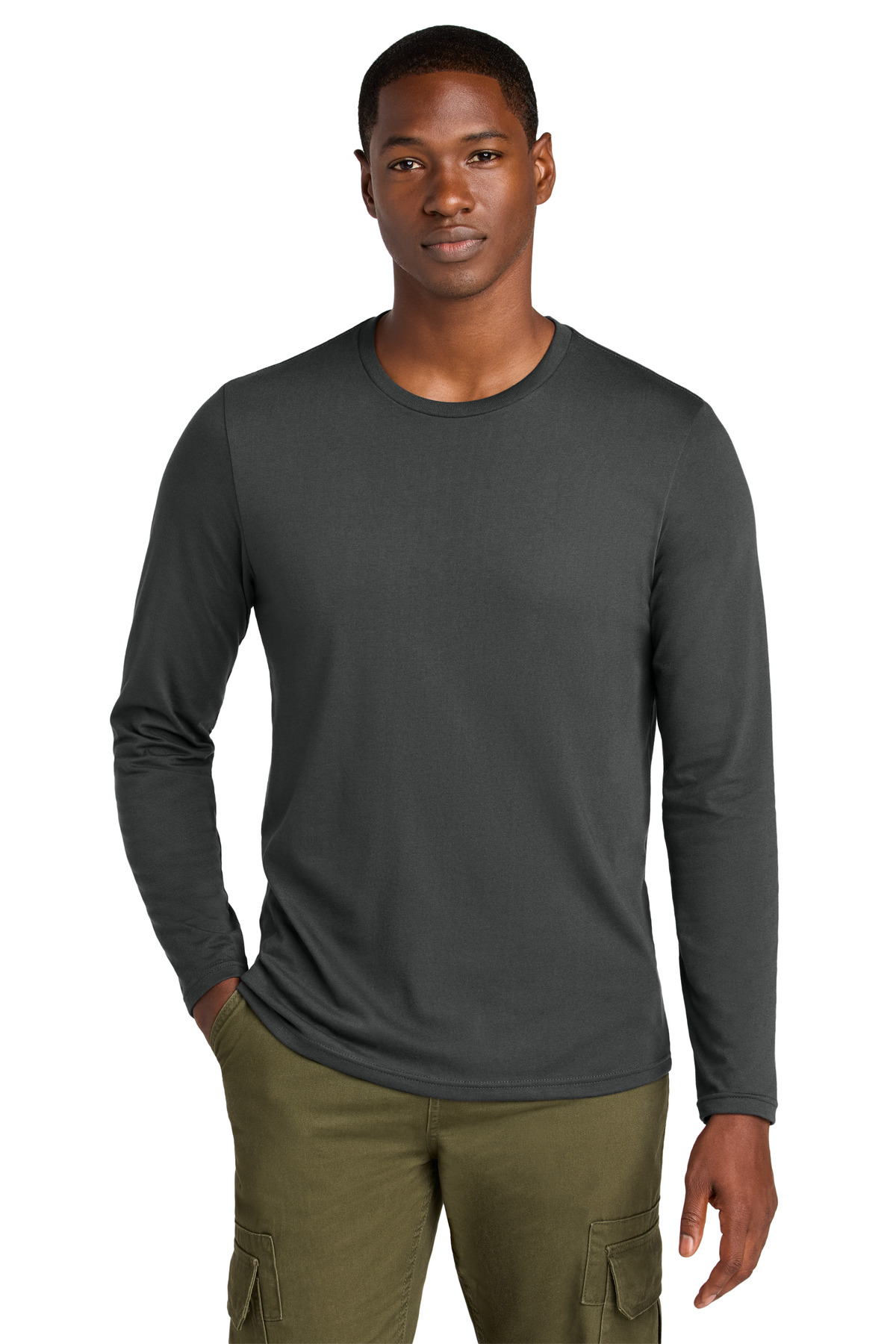 District Perfect Weight CVC Long Sleeve Tee DT185 37