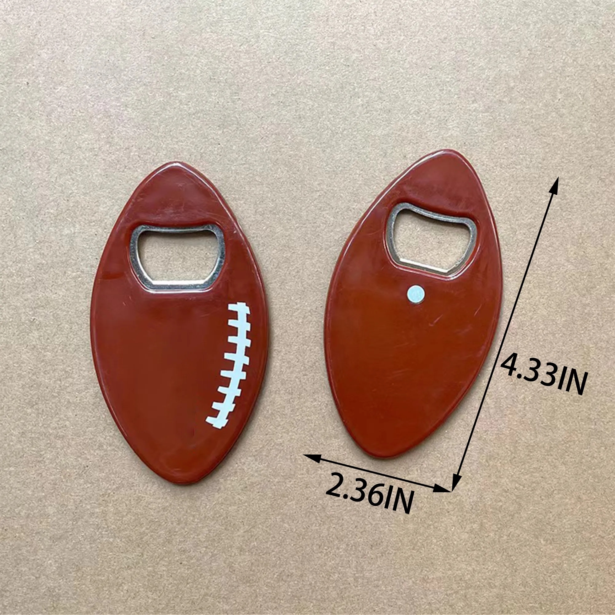 American Football Fridge Magnet Bottle Opener Customizable 3