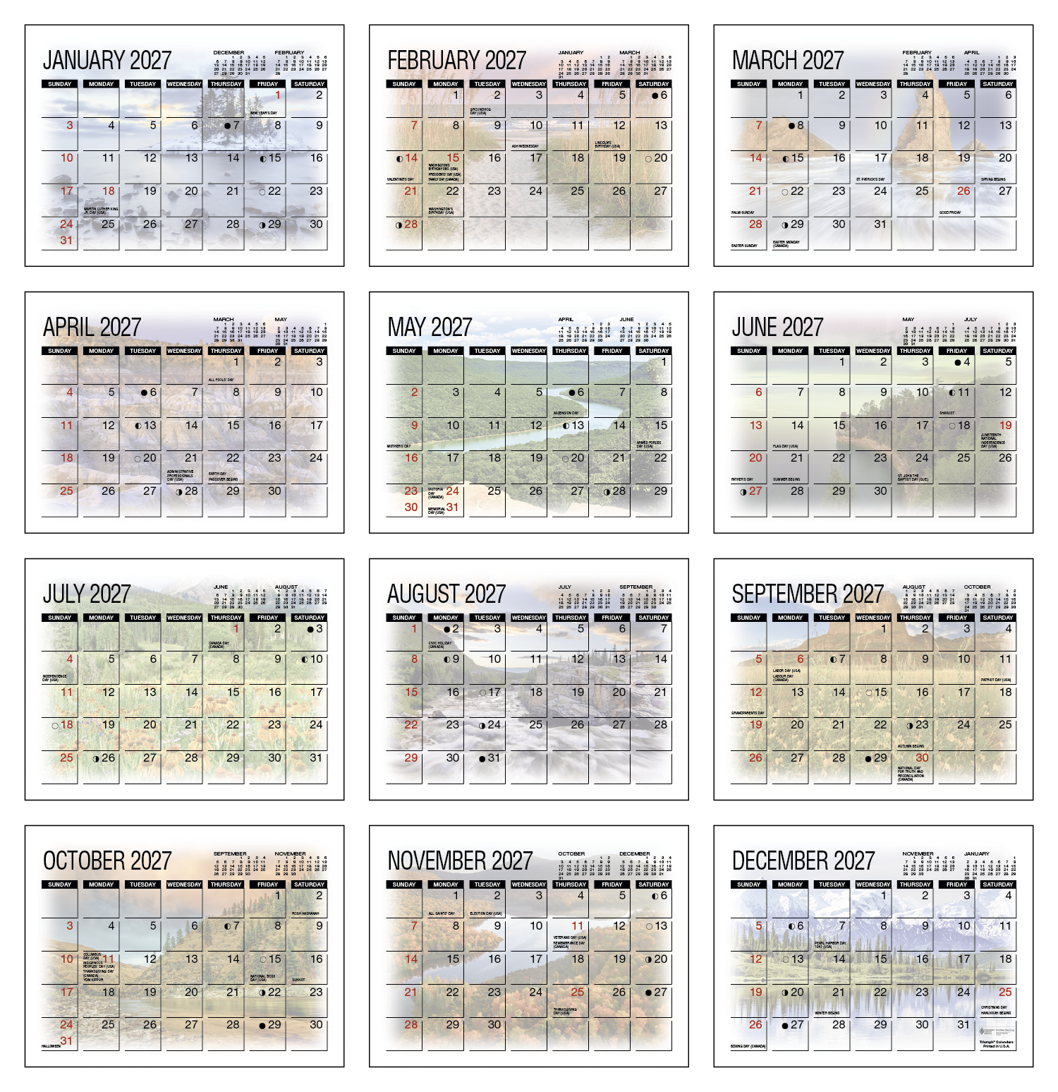 Triumph® Calendars America's Beauty Desk Calendar 71