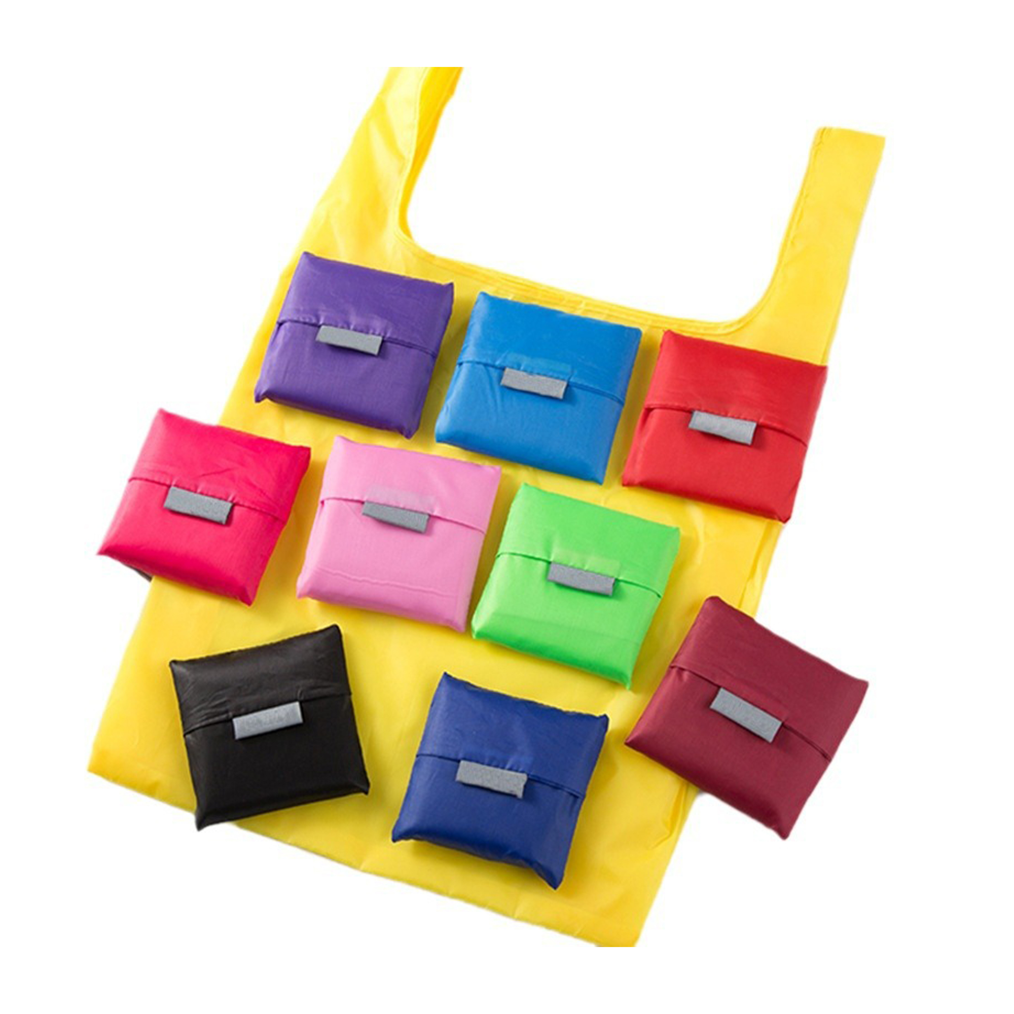 MOQ 50 Durable Foldable Tote Bag Oxford Cloth Reusable Shopping Bag, custom tote bag with logo imprint 2