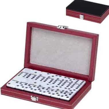 Double 6 in Black/Red Leatherette Case 2