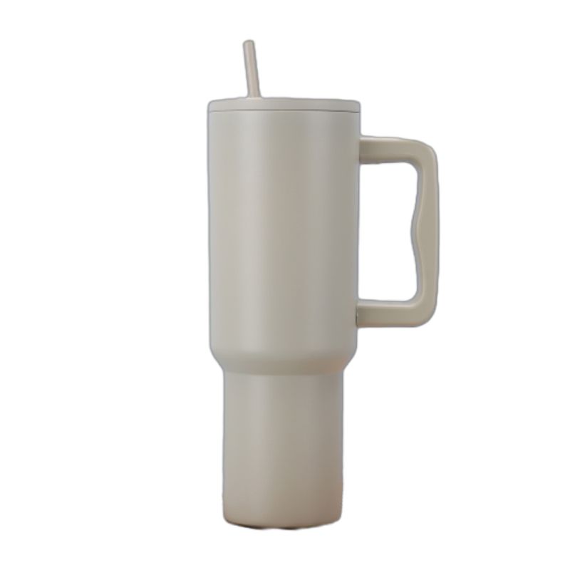30 oz Stainless Steel Tumbler W/ Straw & Lid 11