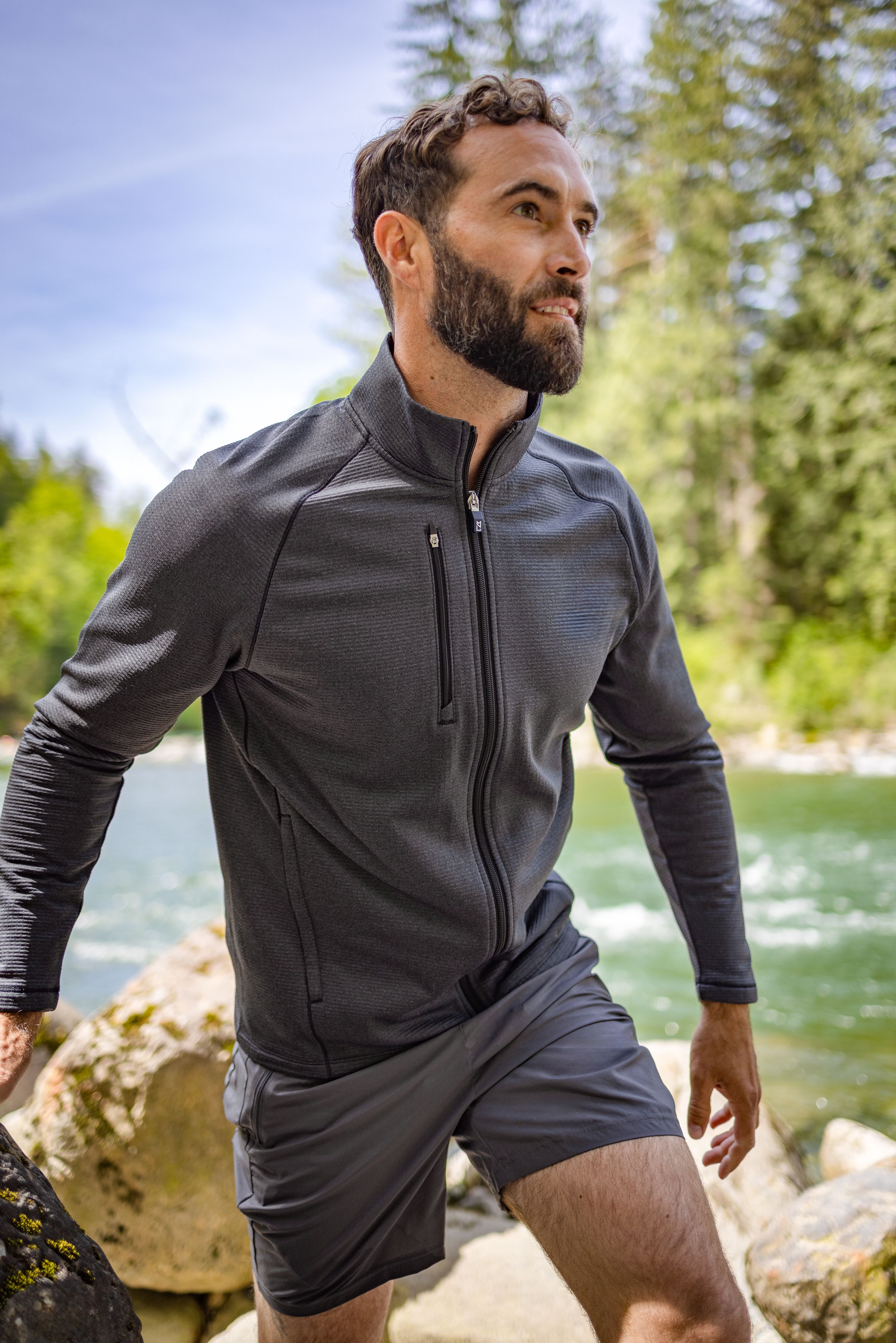 Peshastin Fleece Recycled Mens Full Zip Jacket