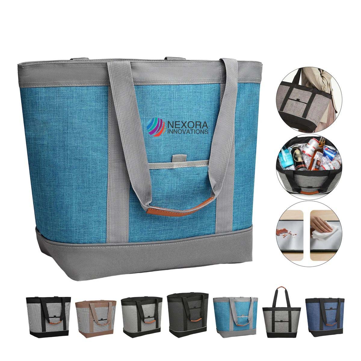 24L Portable Tote Cooler Bag for Picnics 9