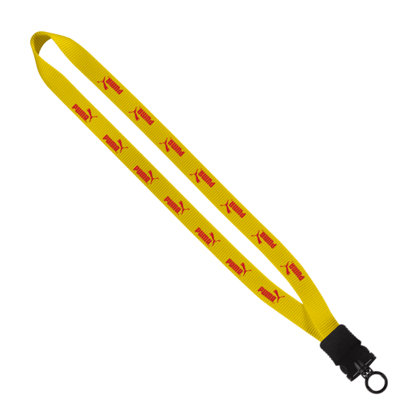 3/4" Smooth Nylon Lanyard with Snap-Buckle Release & O-Ring 18