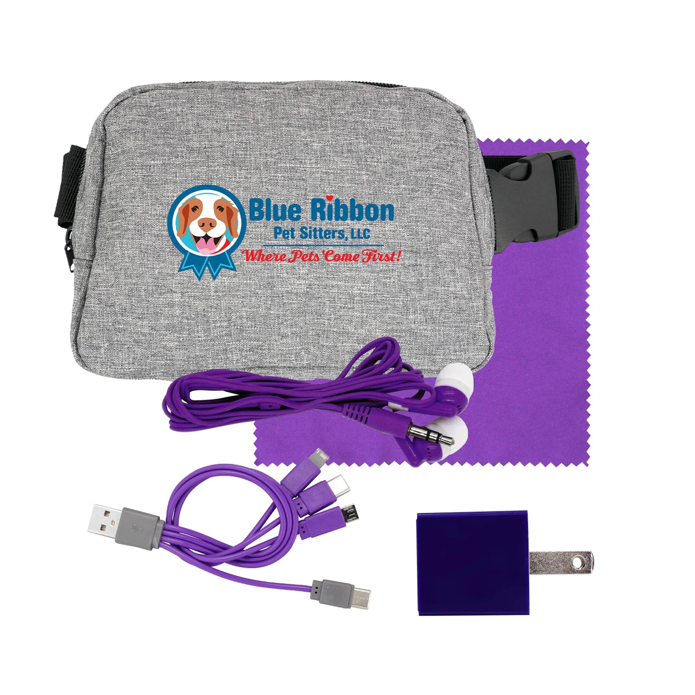 RECYCLED FANNY PACK ULTIMATE TRAVEL SET 4