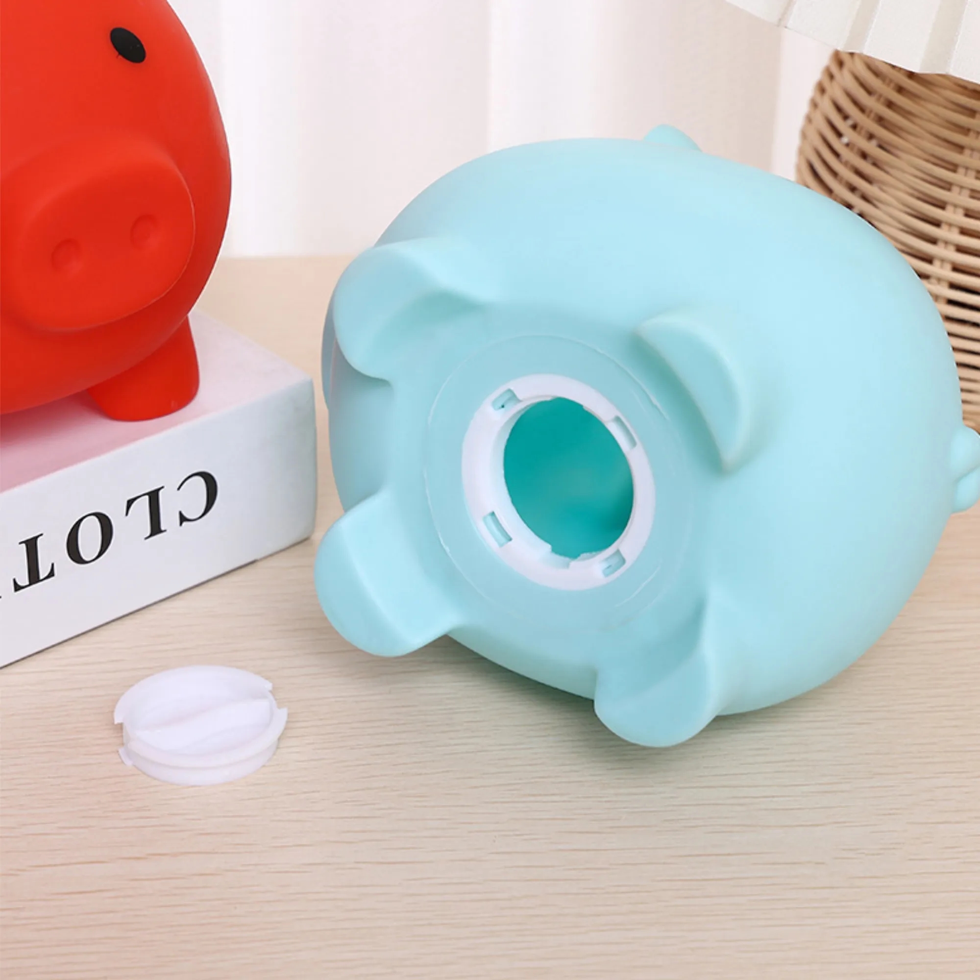 Classic Small Piggy Coin Bank Unbreakable 6
