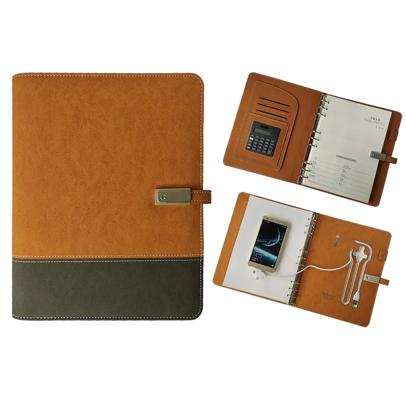 B5 Binder Notebook with 8000mAh Power Bank & Calculator 3