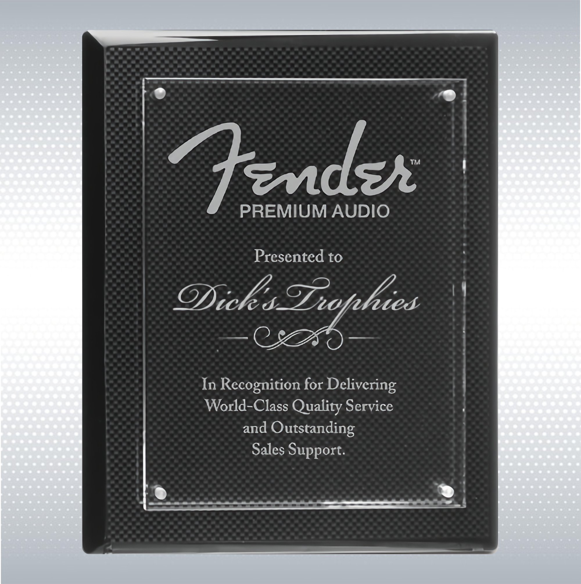 Carbon Fiber Piano Finish Plaque Acrylic Floating Plate 7