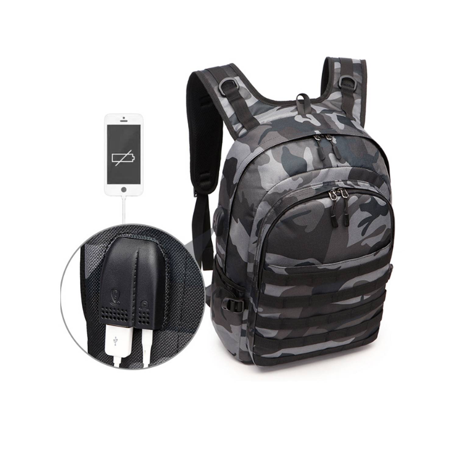 Camo Mountaineering Outdoor Leisure Tactical Backpack 7