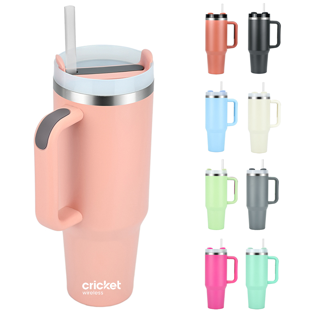 40oz Stainless Steel Insulated Tumbler with Handle 9