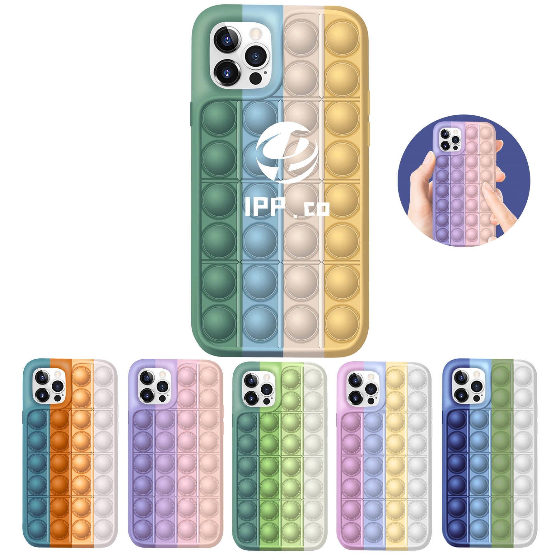 Push Pop Bubble Fidget Mobile Phone Protective Shell 7