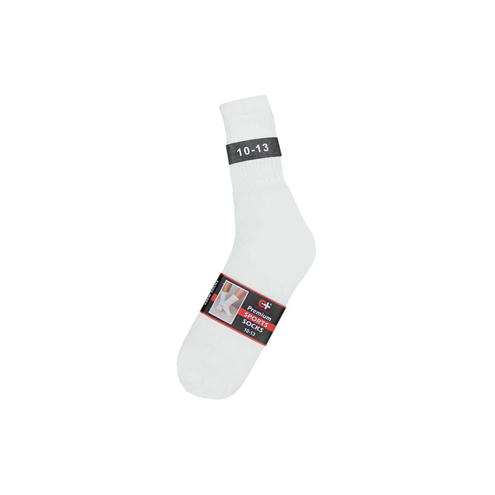 Women's Sports Socks - White Size 10-13 1