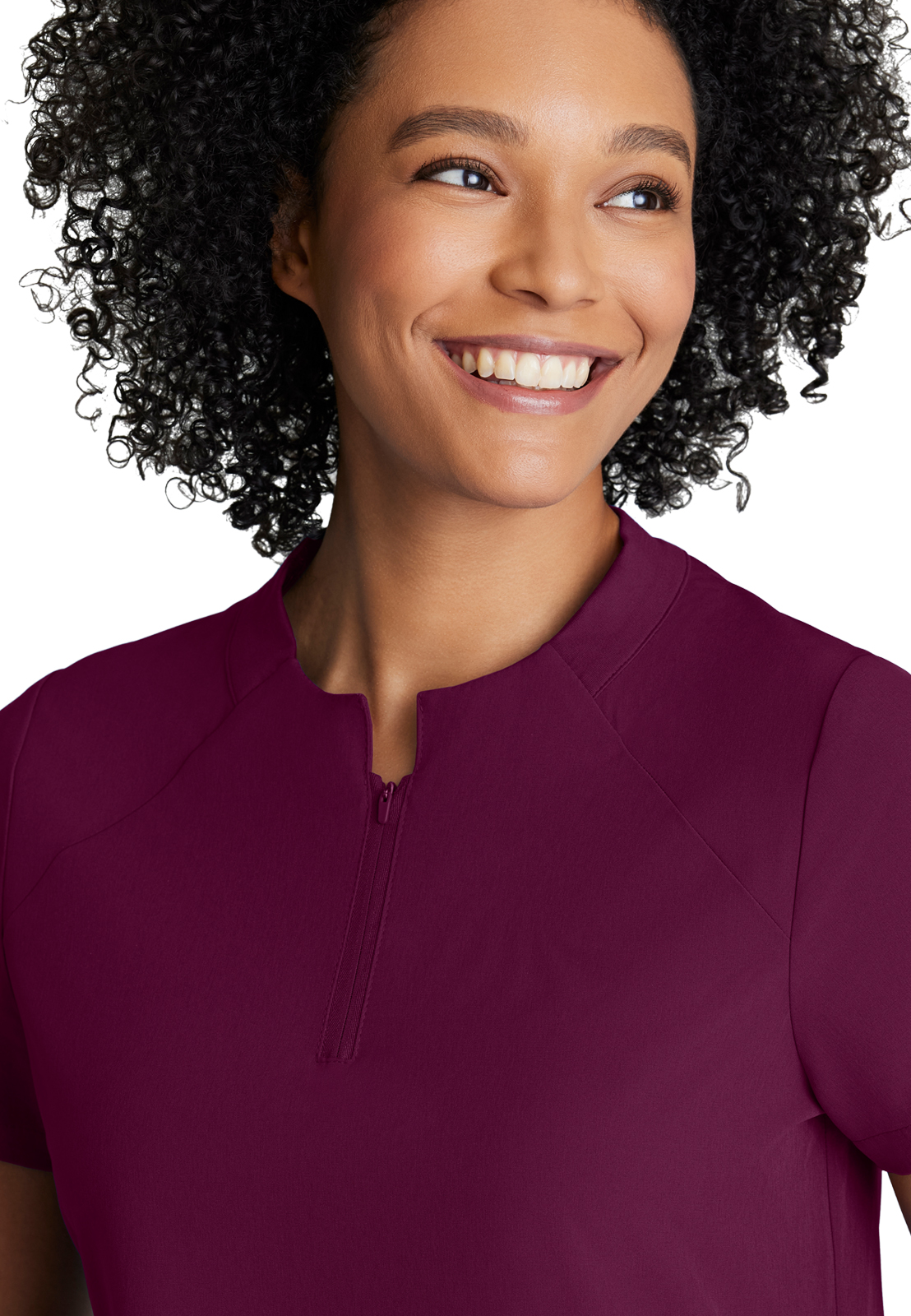 Barco One - Women's Two-Pocket Banded Zip-Collar Flux Scrub Top 7