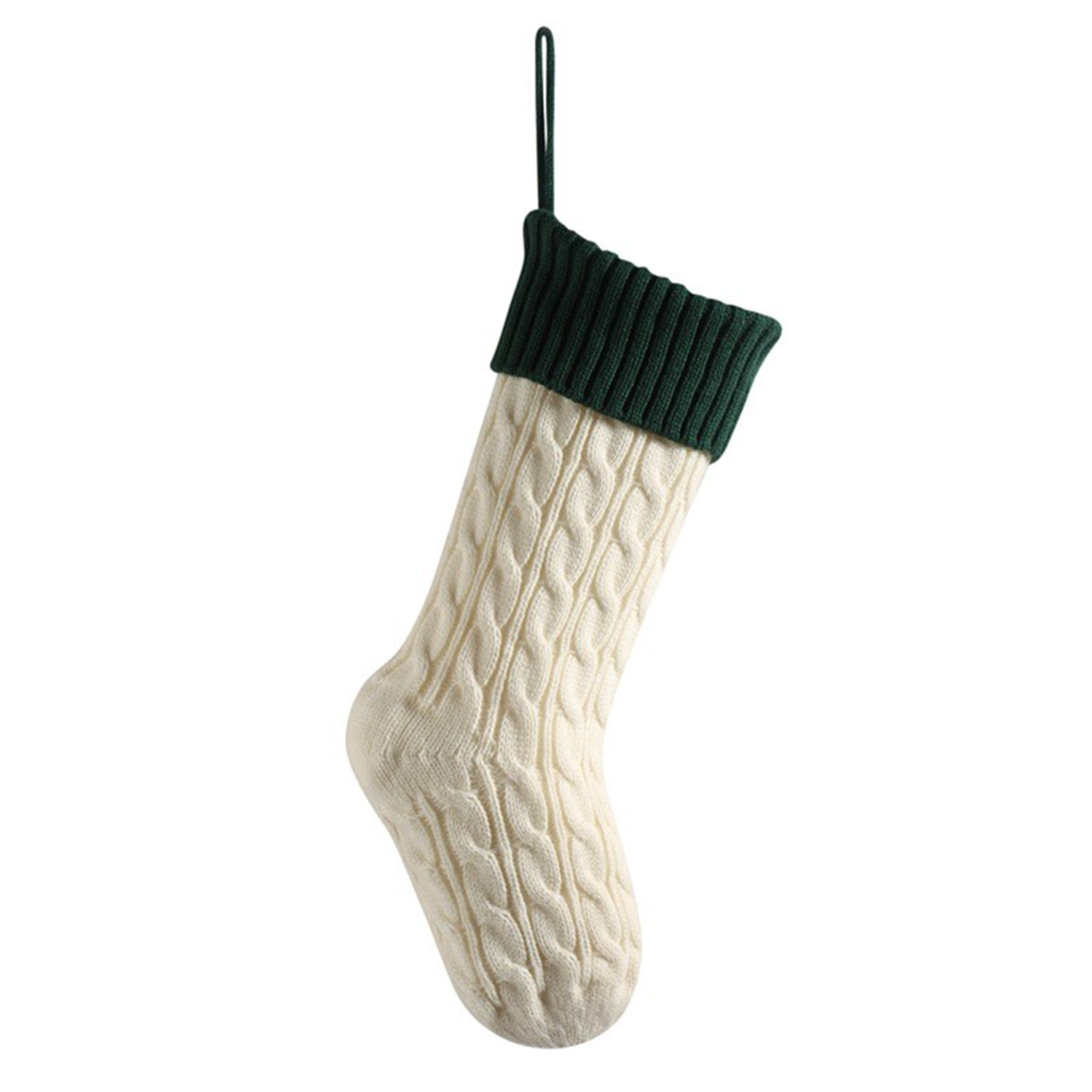 Large Knitted Hanging Christmas Stockings 21