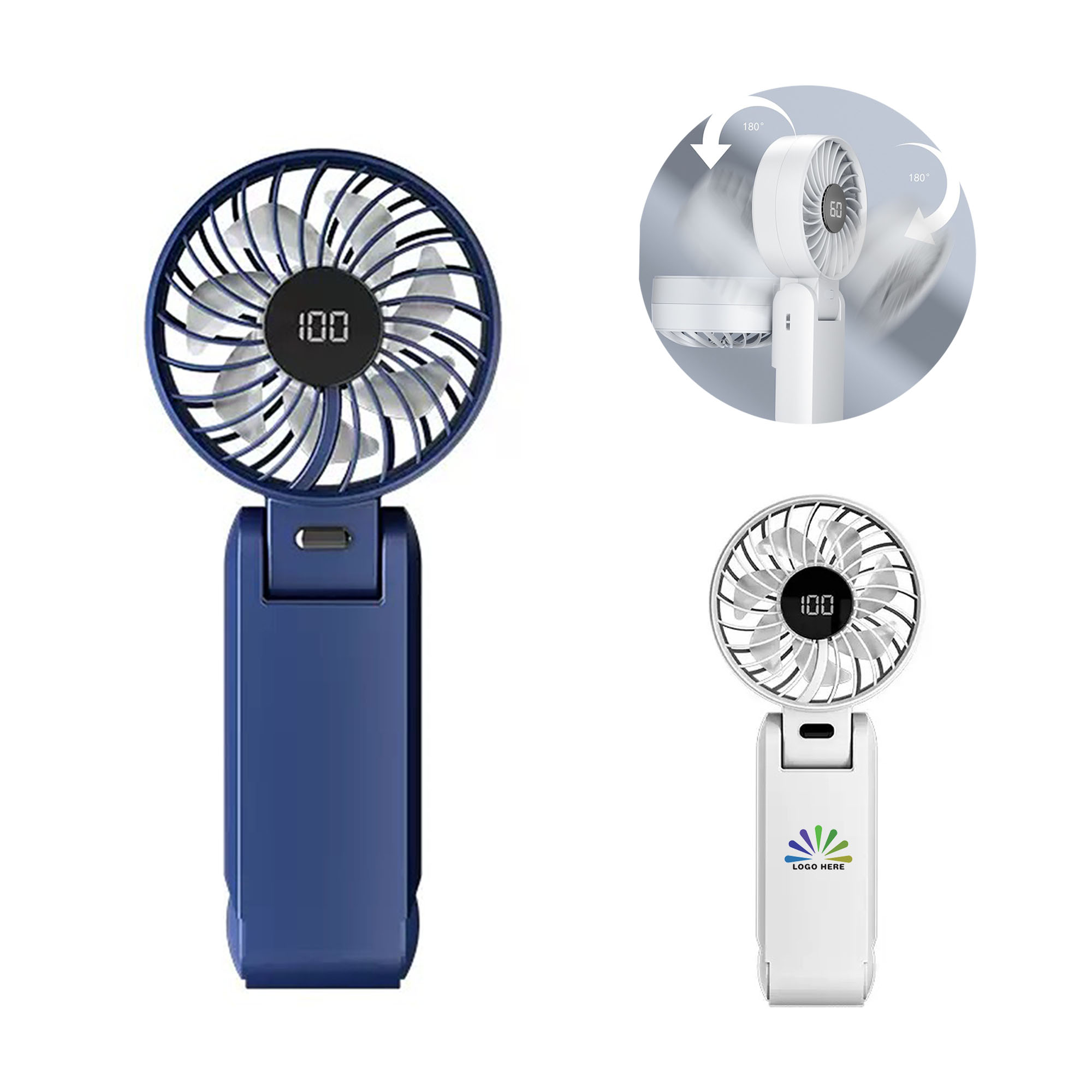 Portable Rechargeable Folding Fan 2