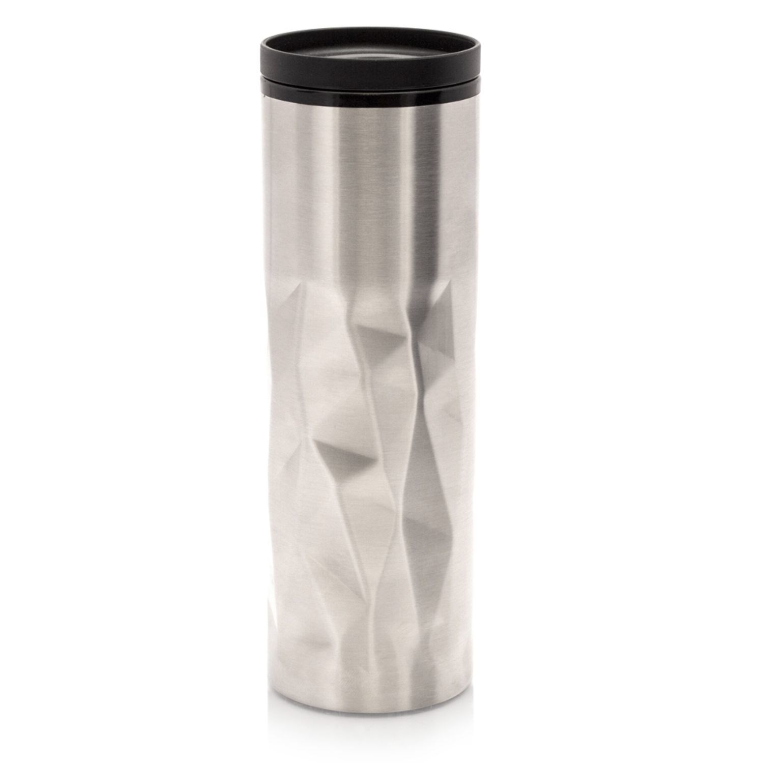 16 oz BPA free Stainless Steel Travel Mug w/ Thumb-Slide Lid