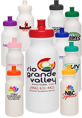 20 oz White Super Value Sports Bottle 7