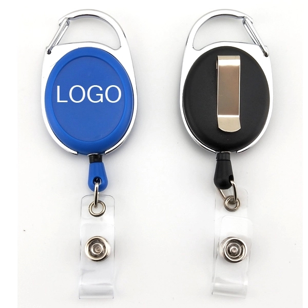 Carabiner Clip Retractable Badge Holder 1