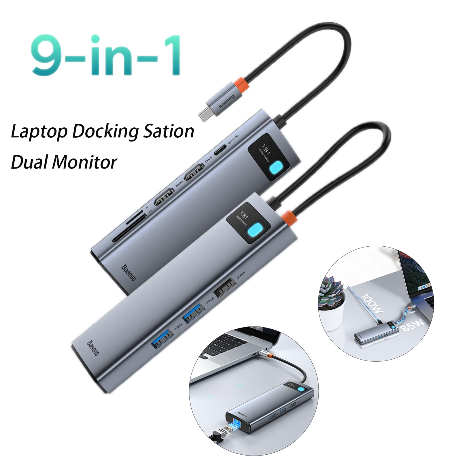 9 in 1 Laptop Docking Station 2
