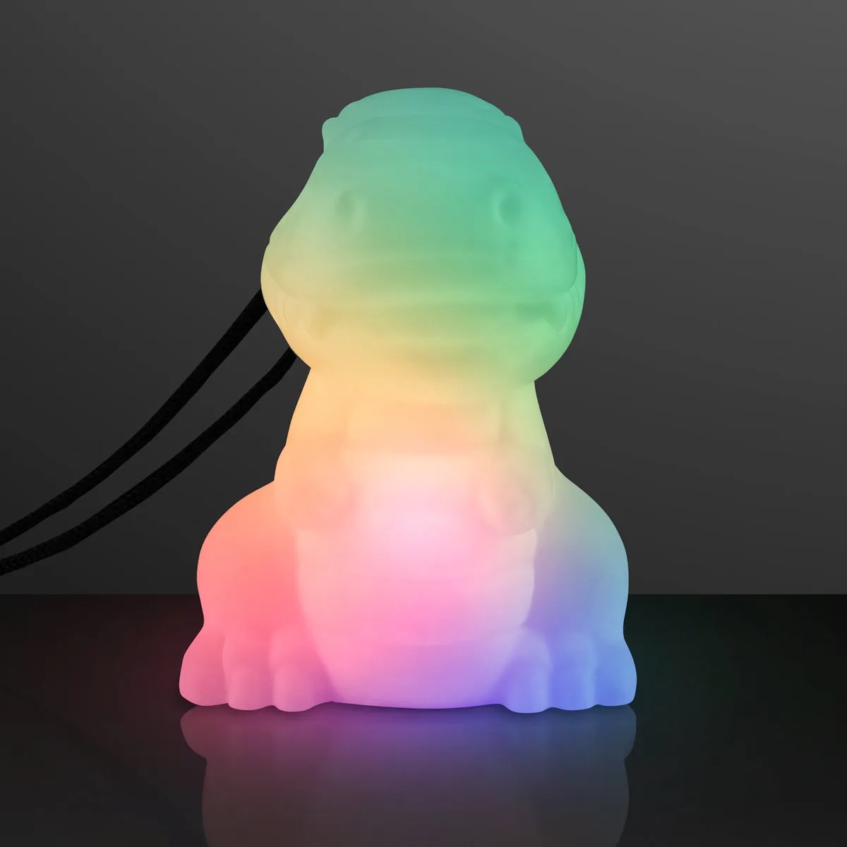 Light Up Dinosaur Necklace, Color Change LED 5